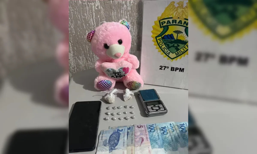 Polícia apreende drogas camufladas em brinquedo de pelúcia 