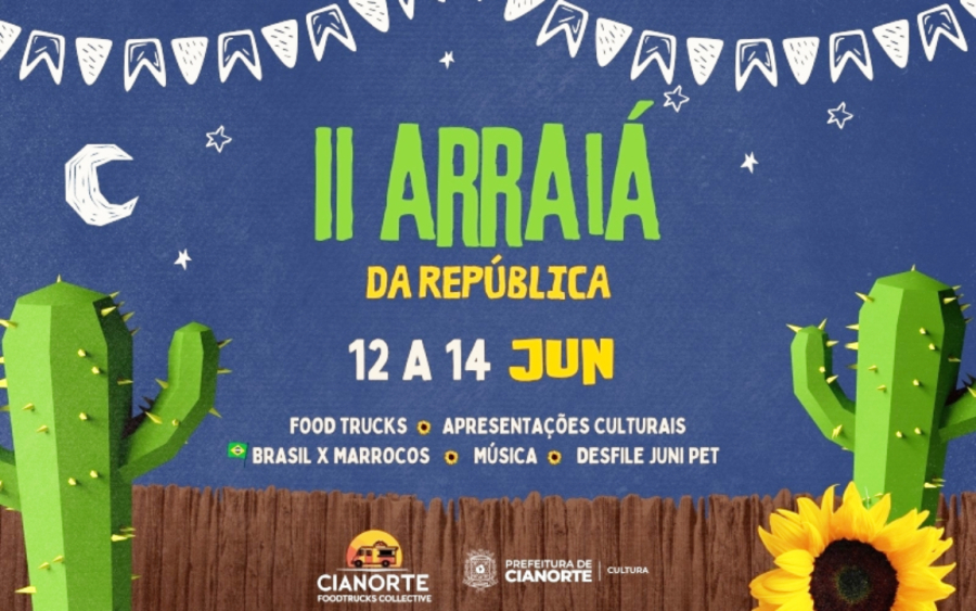 Cianorte terá 3 dias de festa no Arraiá da República