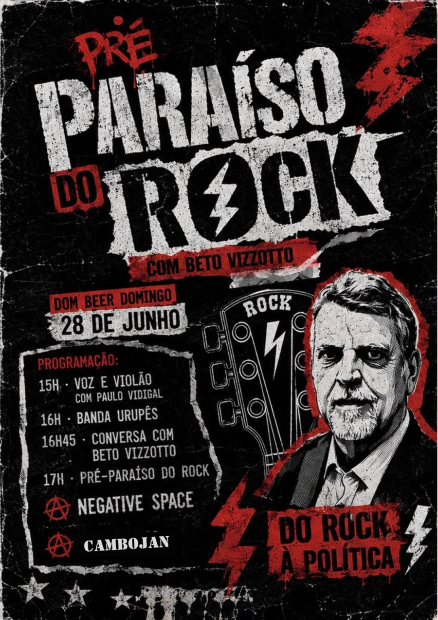 Pré-Paraíso reúne Beto Vizzotto e artistas do rock.