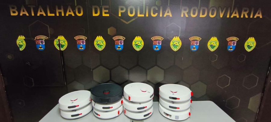 PRE apreende 11 robôs aspiradores na PR-317