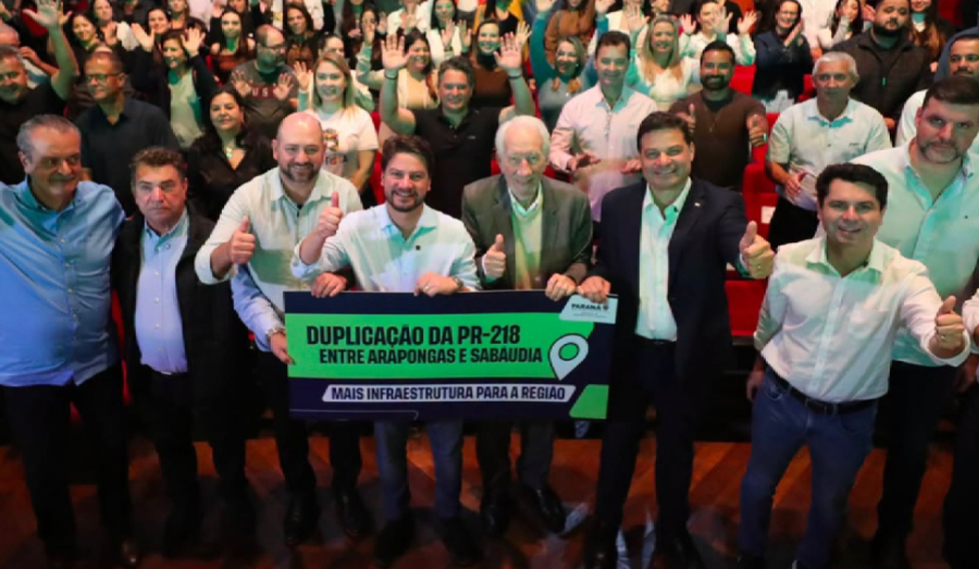 Vai sair a duplicação entre Arapongas e Sabáudia.