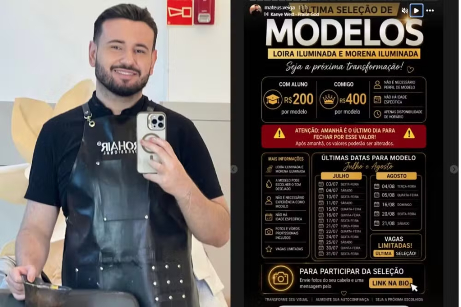 Cabeleireiro é preso por enganar clientes.
