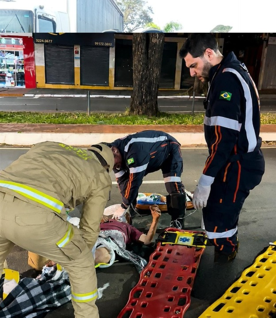 Vítima de atropelamento por coletivo morre no hospital.
