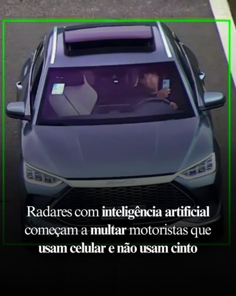 Radares com IA em ação na capital paulista.