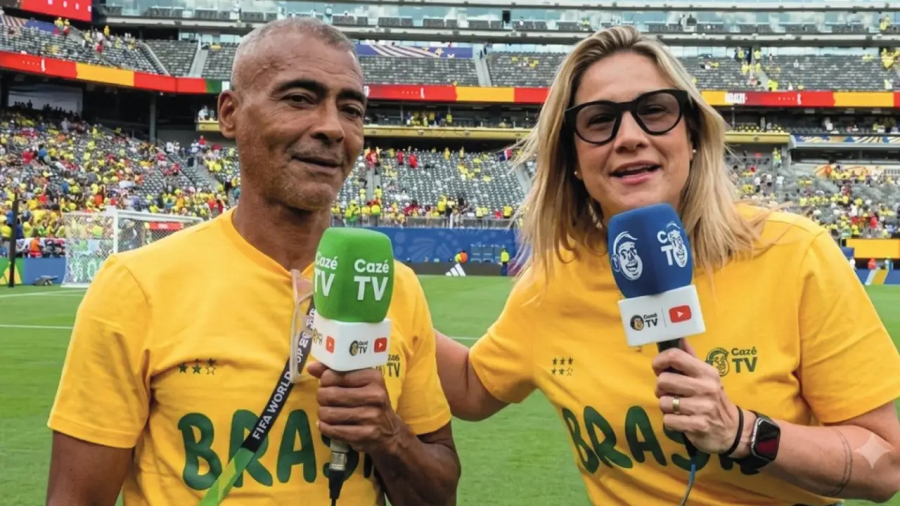 Salário de Romário na TV Cazé é bloqueado.