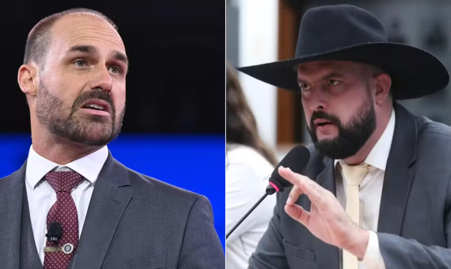 Eduardo sobe o tom contra Zé Trovão e o chama de 'bosta'.
