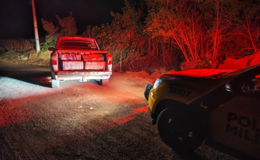 PF e PM apreendem 500 kg de droga em Guaíra.  