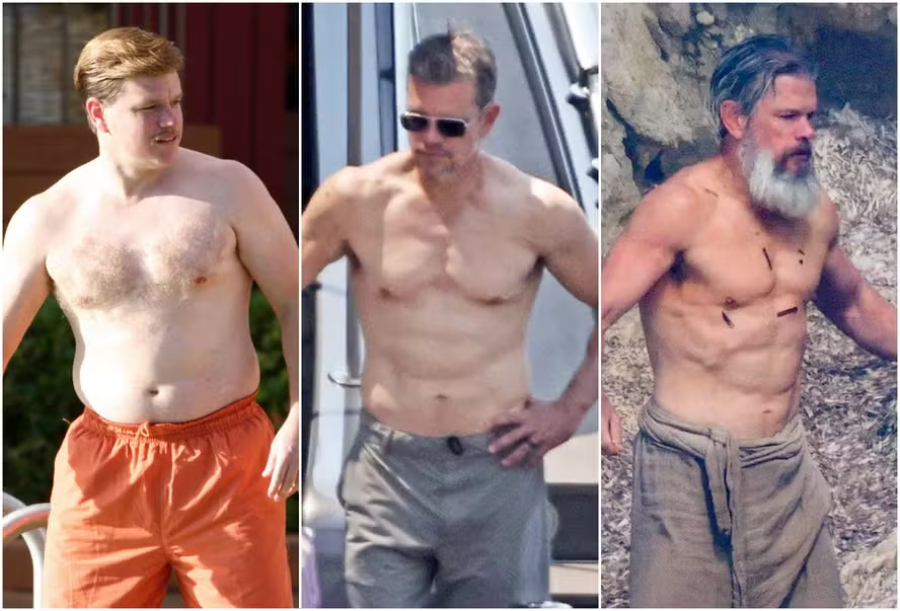 Veja a transformação de Matt Damon.