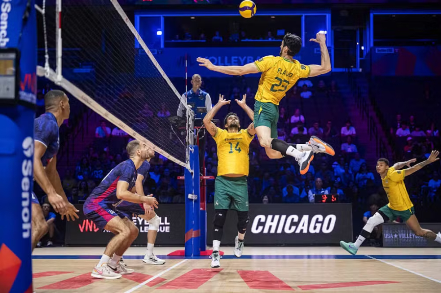  Brasil x Polônia na Liga das Nações Masculina de Vôlei
