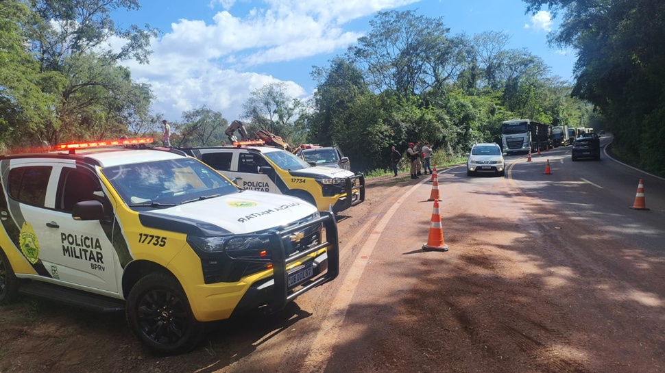 Dois acidentes são registrados na PRC-487 entre Luiziana e Iretama