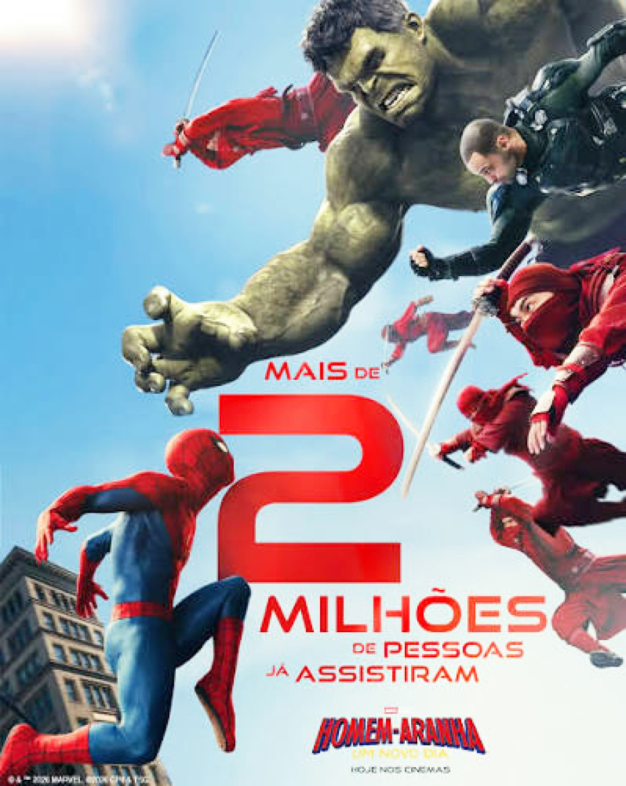 'Homem-Aranha alcança a segunda maior abertura mundial 