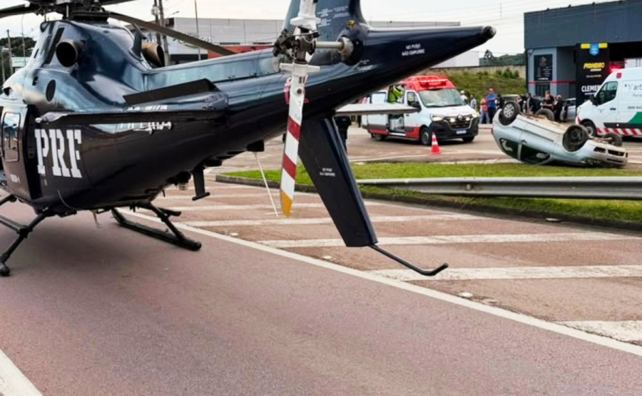 Preso após atropelar pedestres em Curitiba.