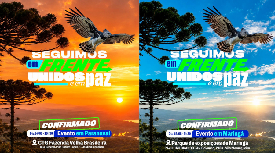 Candidatos se encontram com apoiadores.