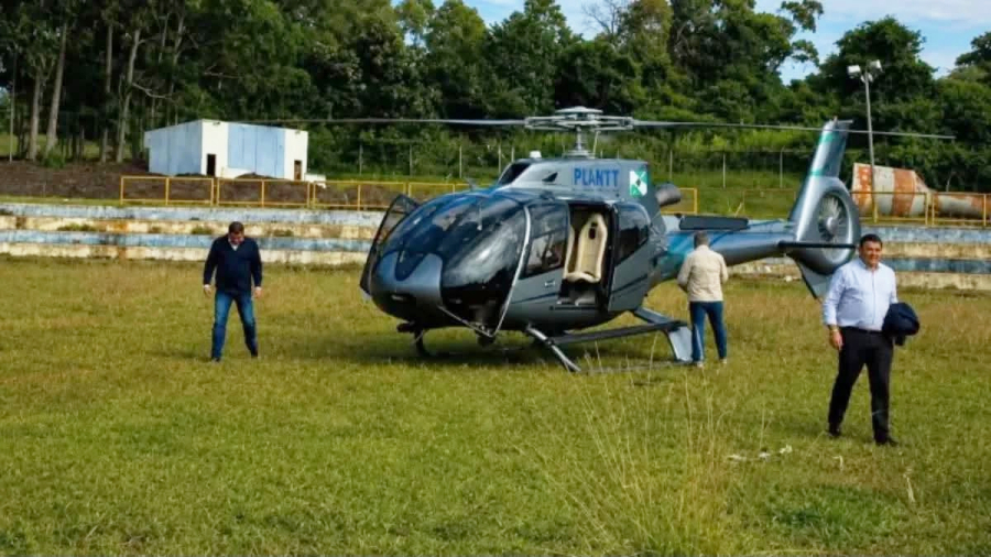 O caso do helicóptero usado por Sandro Alex.