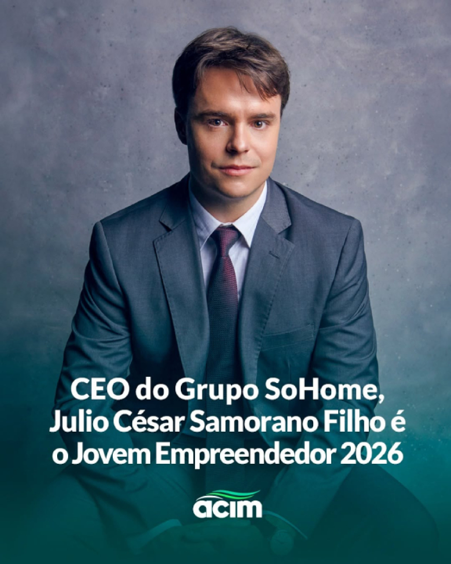 Julio Filho é o Jovem Empreendedor 2026.