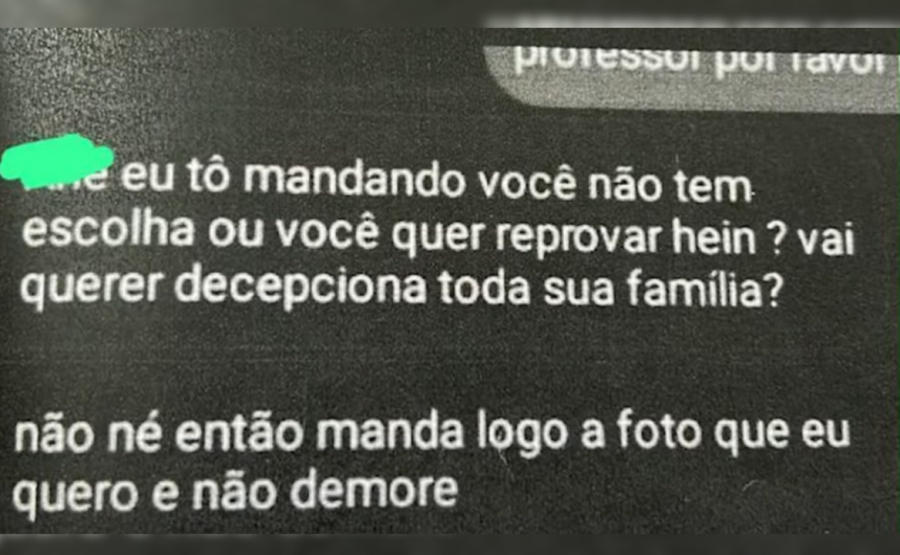Professor é investigado por chantagear aluna.