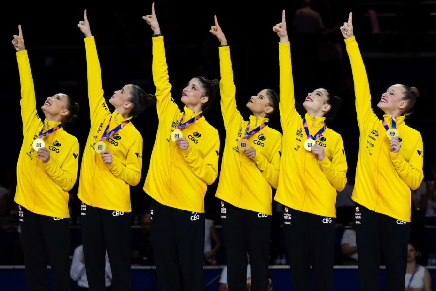 Brasil é ouro no Mundial de ginástica rítmica.