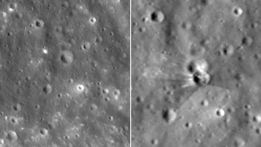 Nasa revela imagens de cratera deixada por foguete da SpaceX na Lua