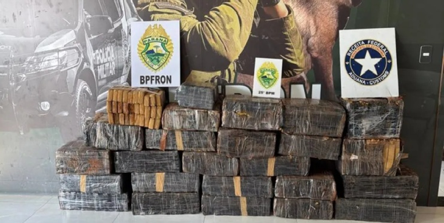Operação apreende 475 quilos de maconha