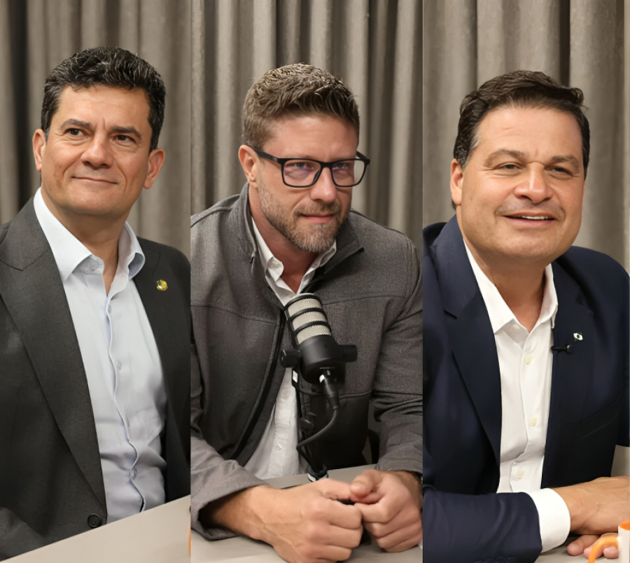 Moro, Sandro Alex e Requião Filho frente a frente.