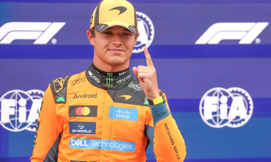 Lando Norris faz a pole do GP da Holanda.