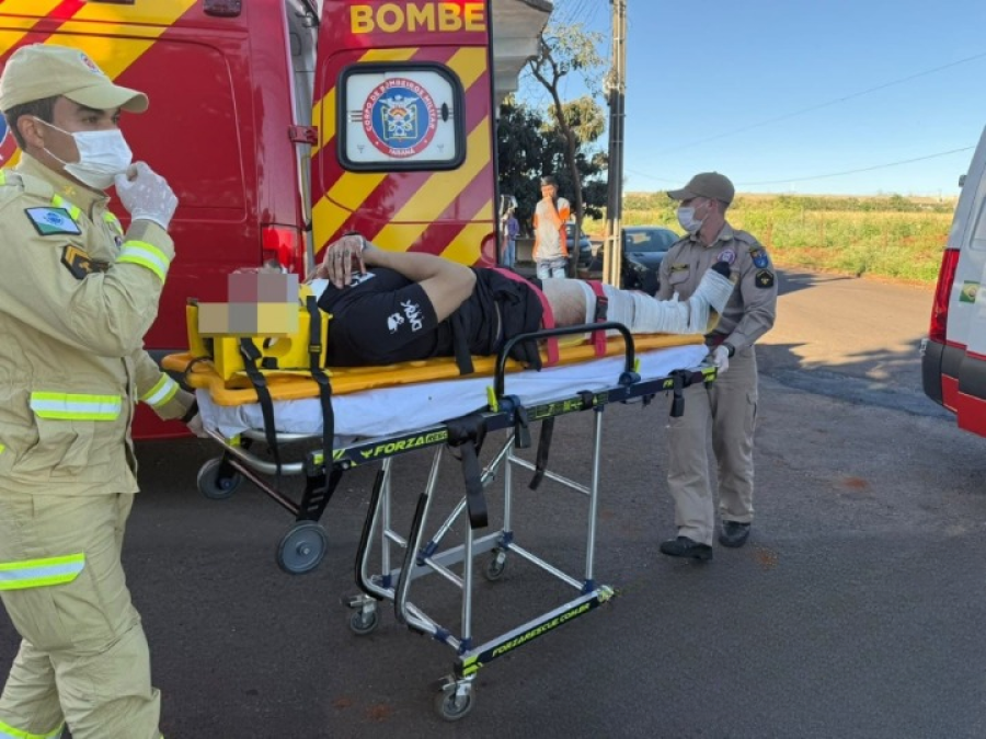 Jovem foge da PM e sofre acidente em Sarandi