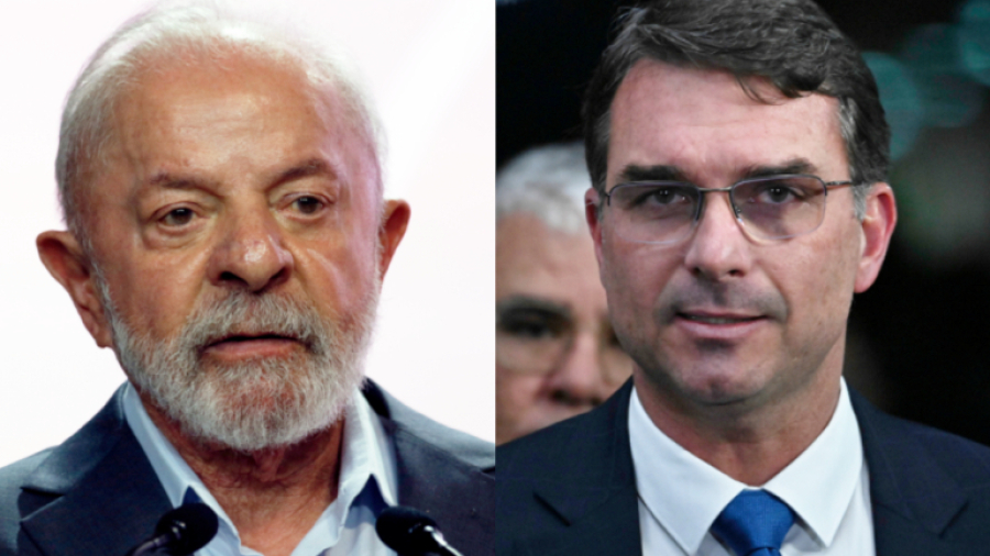 Pesquisa mostra Lula na frente de Flávio no 1º turno