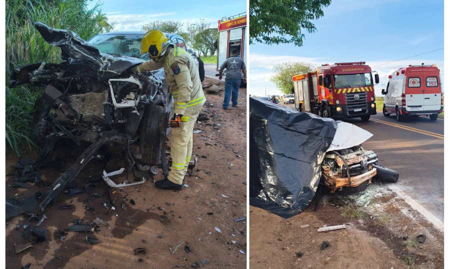 Colisão entre Fiat Mobi e Ranger deixa um morto.