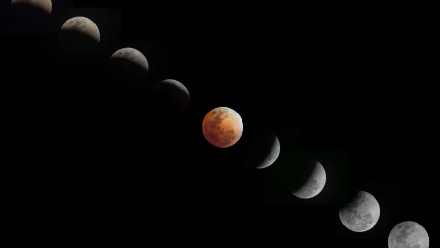 Eclipse lunar parcial acontece nesta madrugada