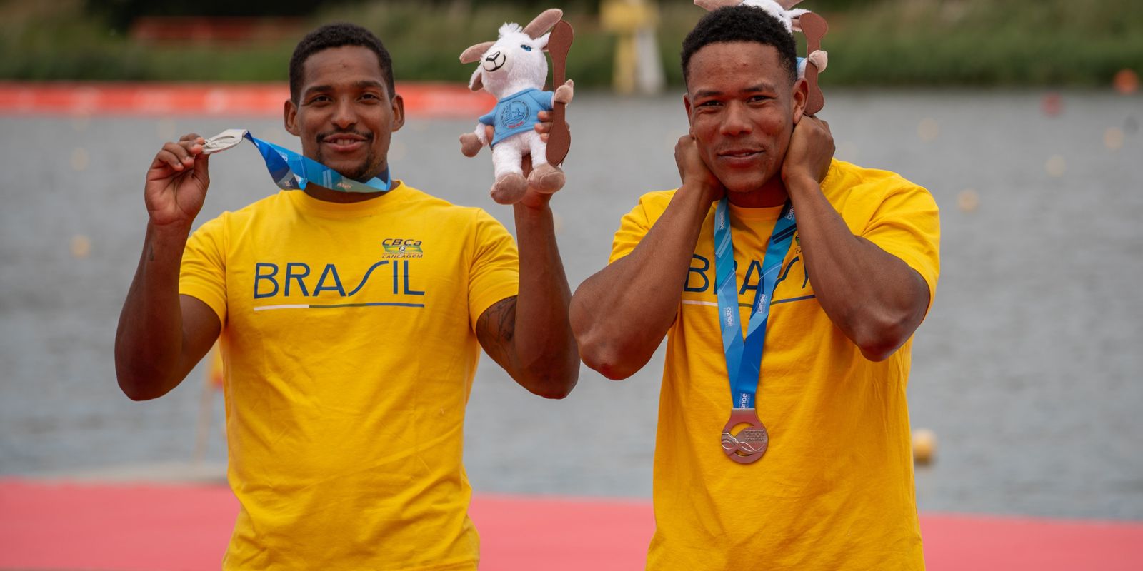 Jacky e Gabriel Nascimento são prata na Canoagem