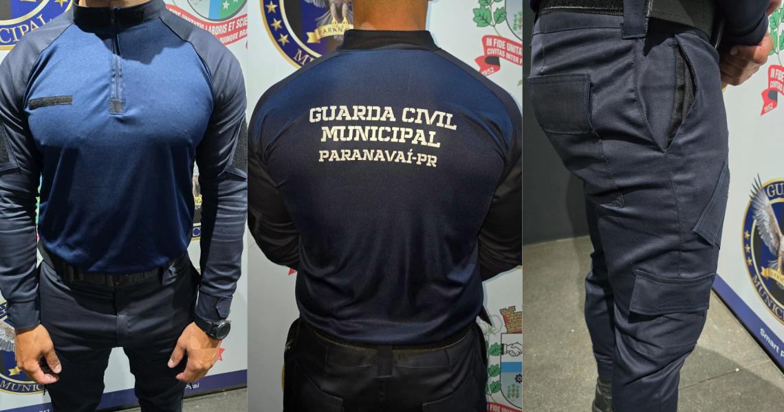 Guarda Civil de Paranavaí com novo uniforme.