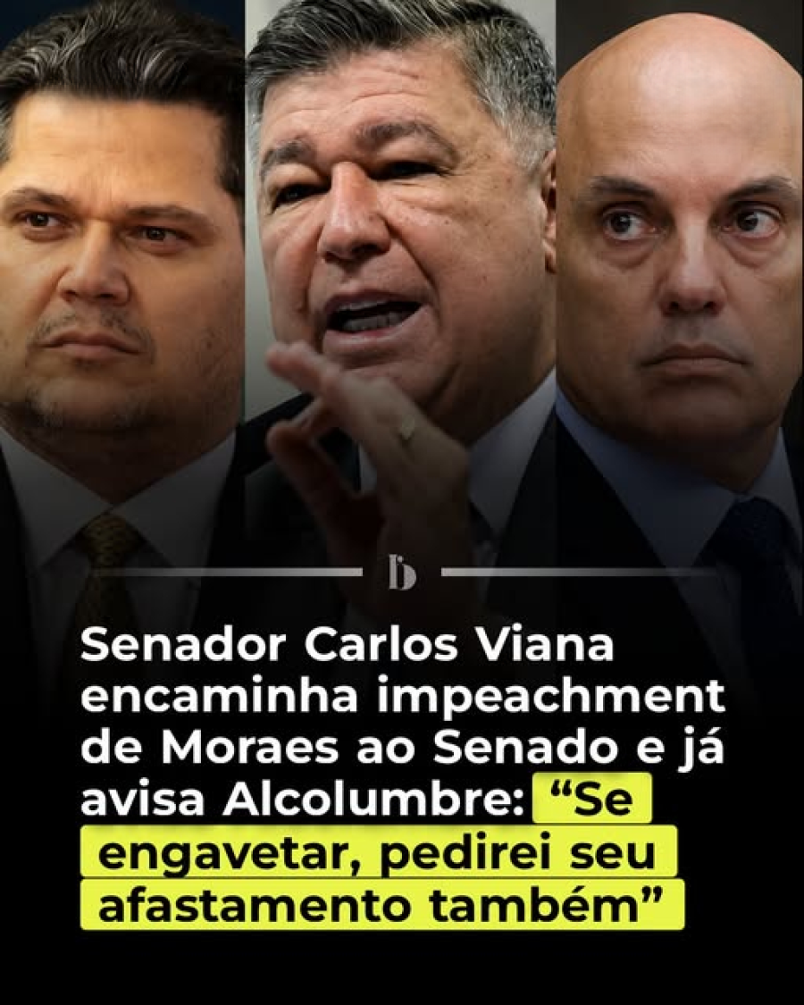 Novo pedido de impeachment para Moraes.