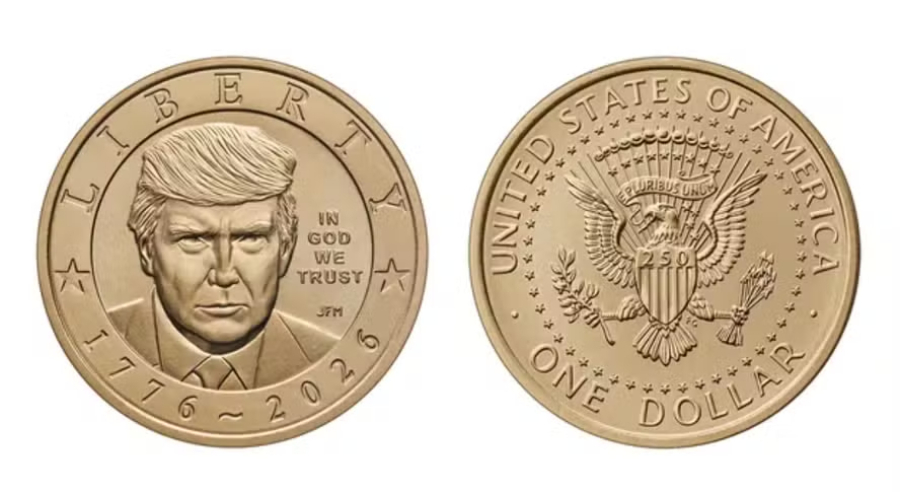 EUA anuncia moedas com rosto de Trump