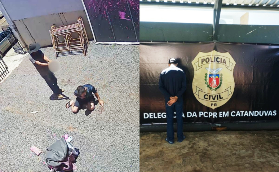 Pai suspeito de matar ex-genro se entrega em Catanduvas.