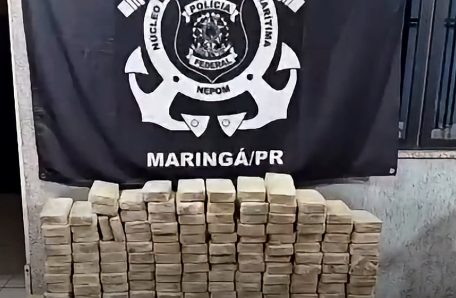 PF apreende 153 quilos de crack em Maringá.