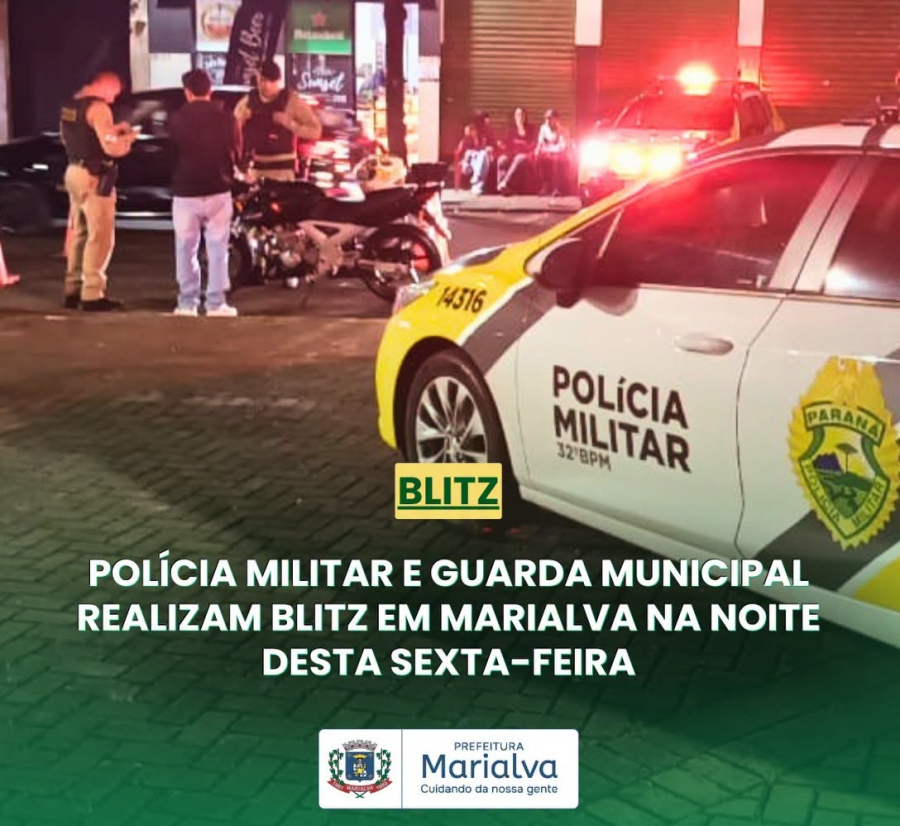 Operação fiscaliza veículos em Marialva.