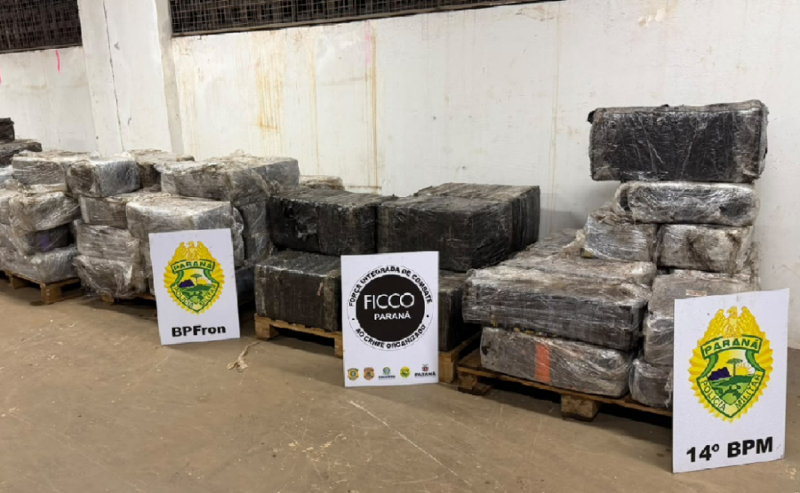 3 toneladas de maconha em carga de sucata.