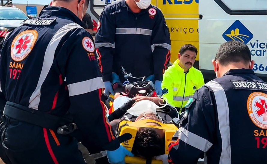 Queda em sequência deixa ciclistas feridos, na 317.