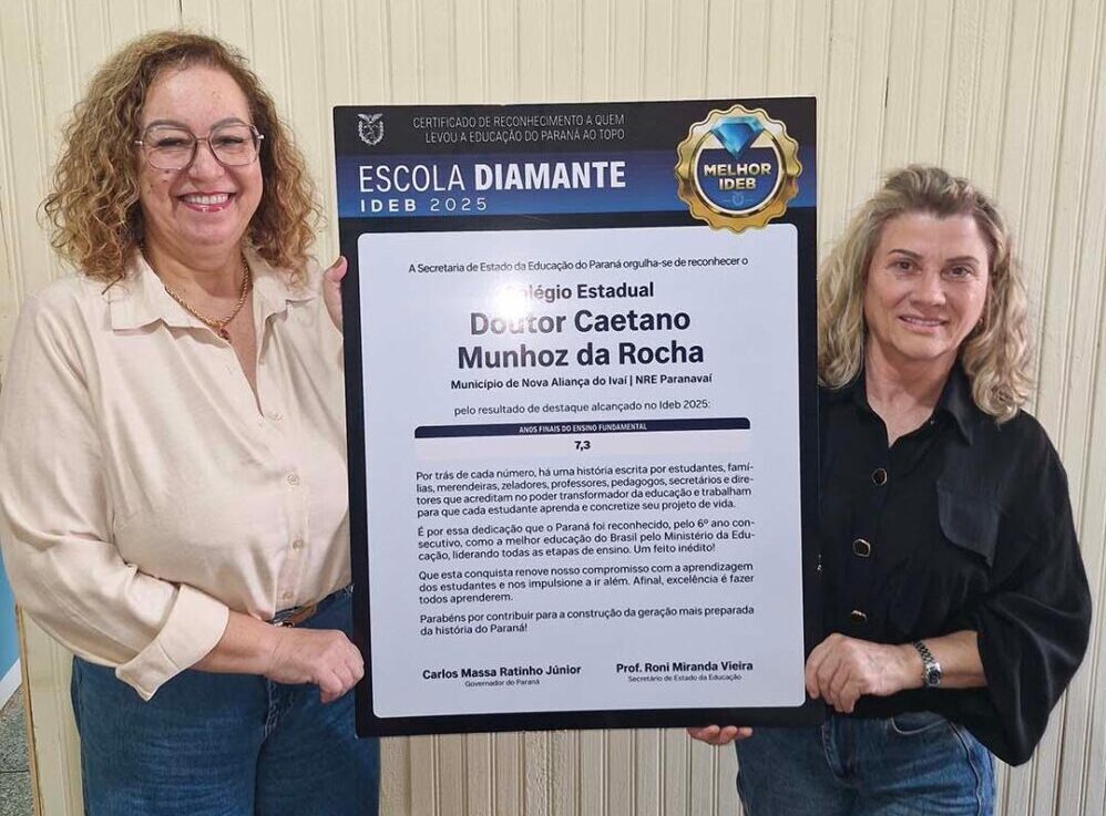 Colégio conquista o segundo lugar do Paraná no Ideb.