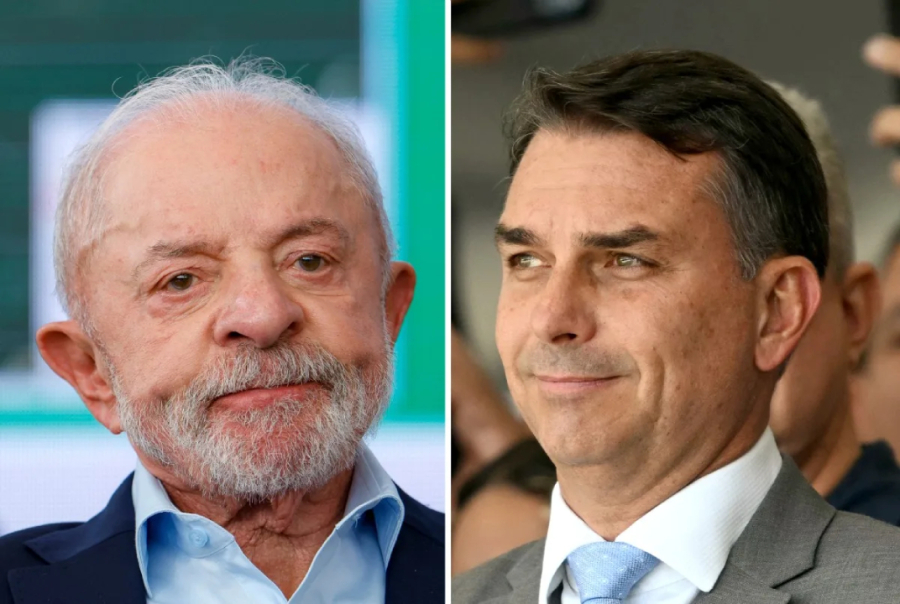 Lula e Flávio Bolsonaro oscilam dois pontos no Datafolha