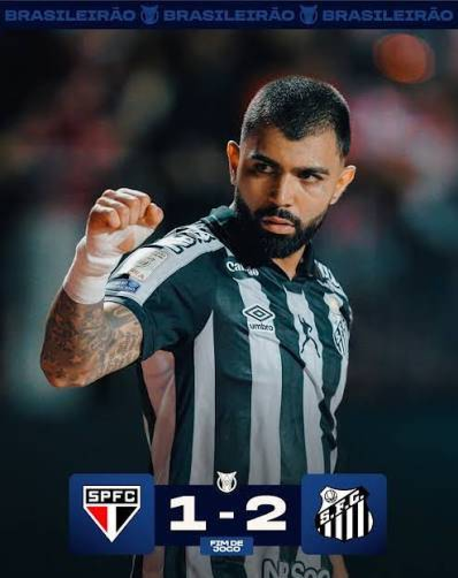 Santos vence clássico no Brasileirão.