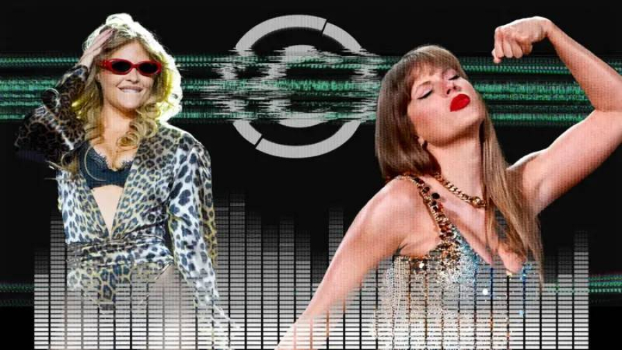 Música de IA que plagiou Taylor Swift, tocando em rádios