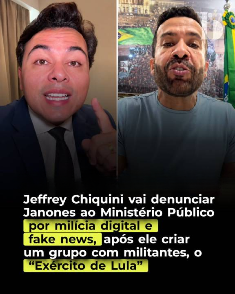 Jeffrey Chiquini vai questionar grupo de Janones no Whats.