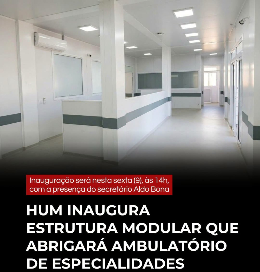HU da UEM inaugura novo ambulatório modular
