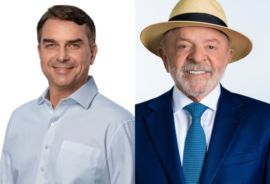 Flávio Bolsonaro tem 46%, e Lula aparece com 44% no segundo turno