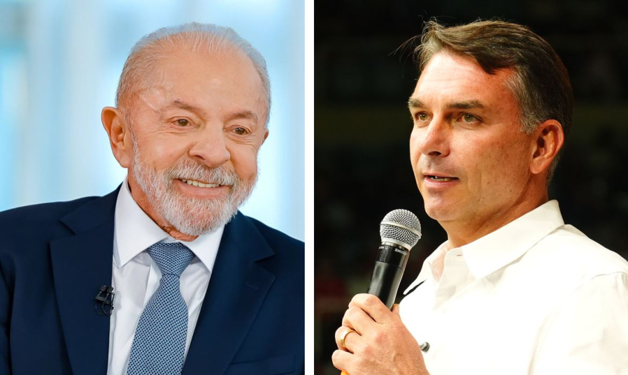 Lula e Flávio Bolsonaro cumprem agendas a dez dias do 1º turno