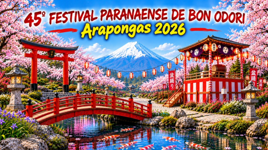 Festival Paranaense de Bon Odori, em Arapongas.