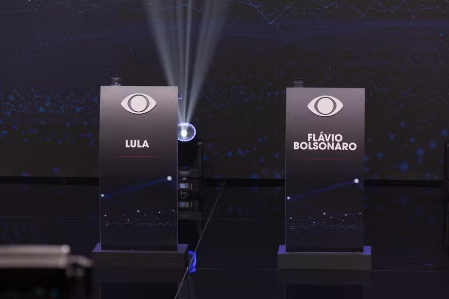 Debate entre Lula e Flávio será neste domingo, às 20h.