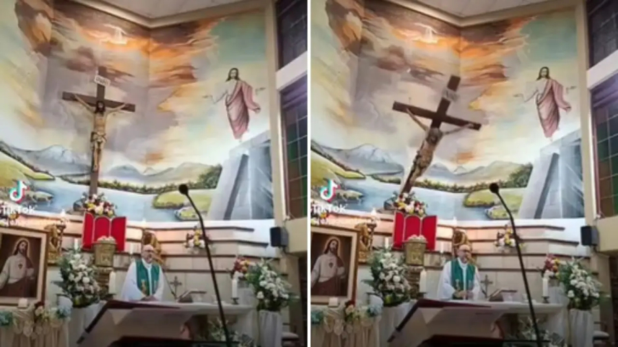 Cruz se desprende do altar e mata sacerdote diante de fiéis