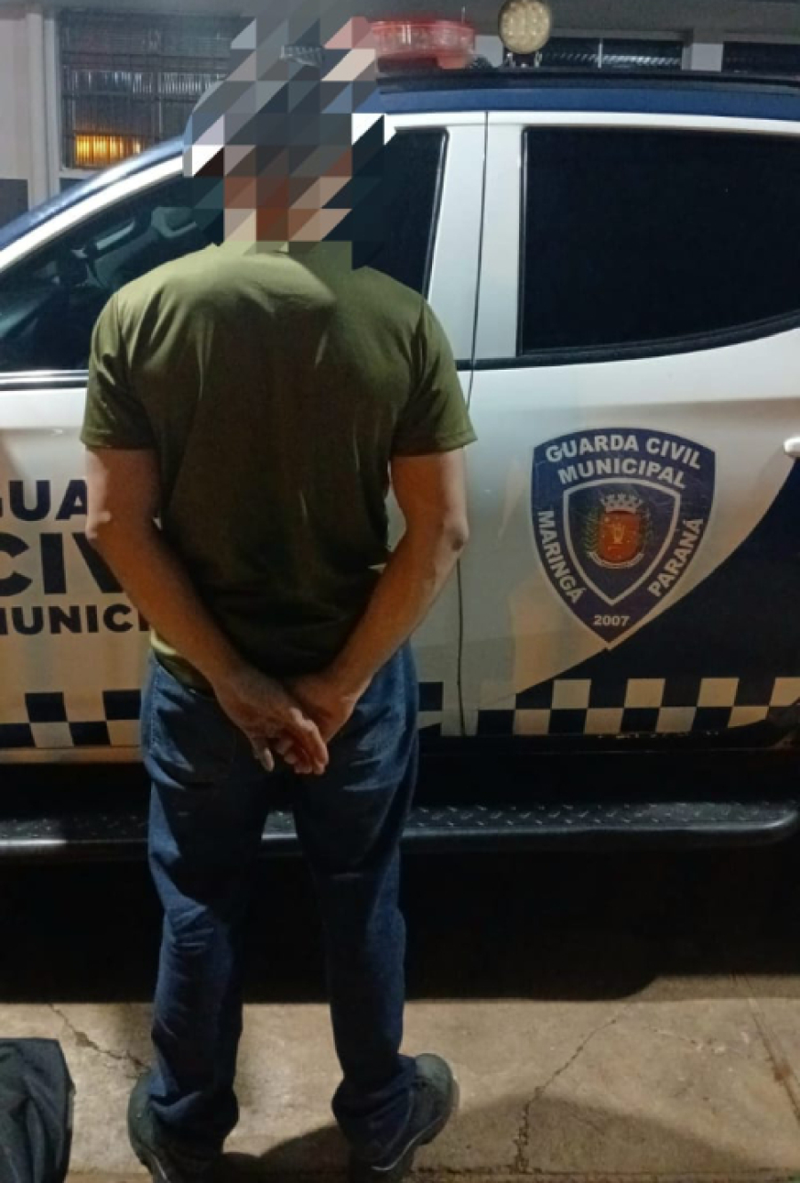 GCM prende homem por embriaguez na direção.
